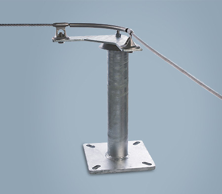 A post for assembly a lifeline