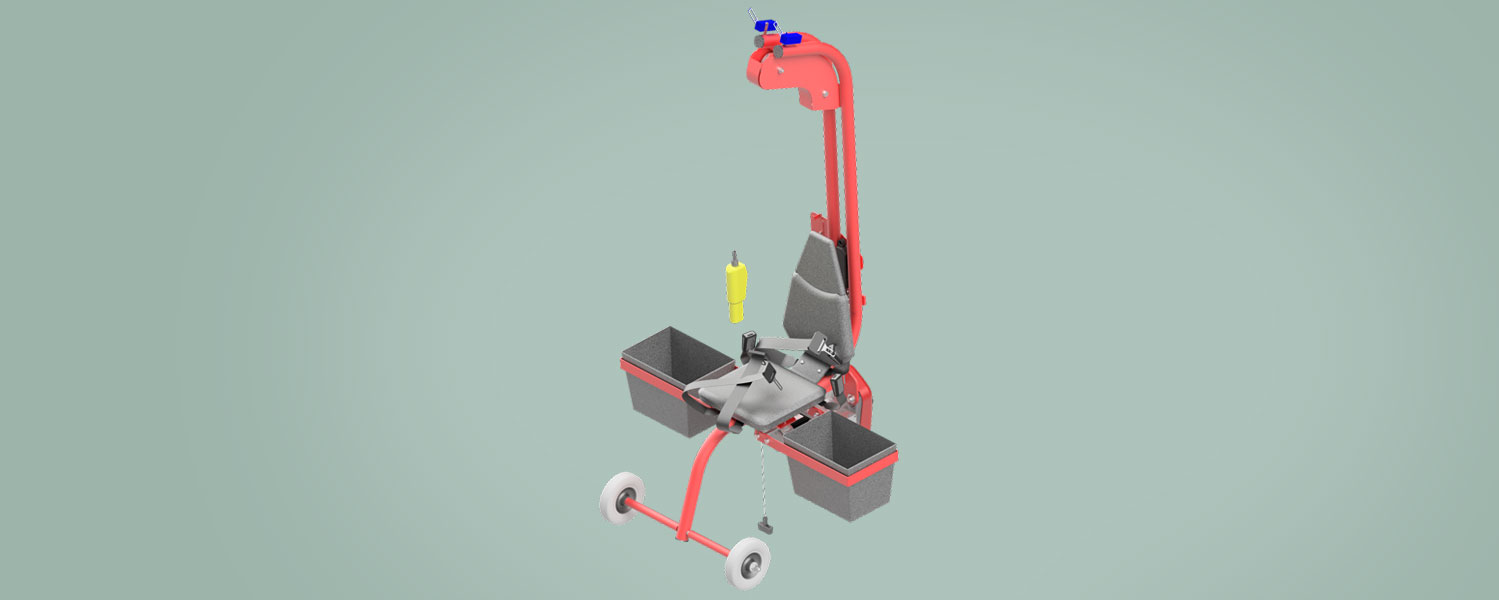 Rigid chair for RopeClimber hoist