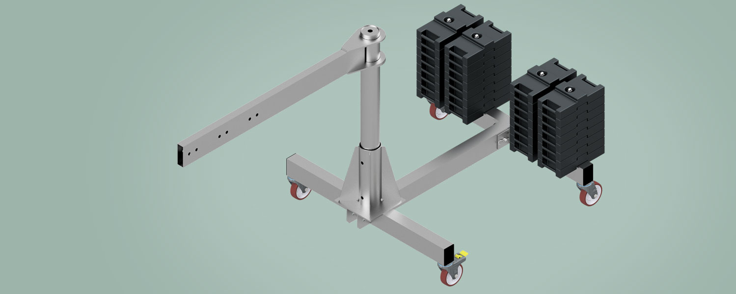 Travelling davit for suspension